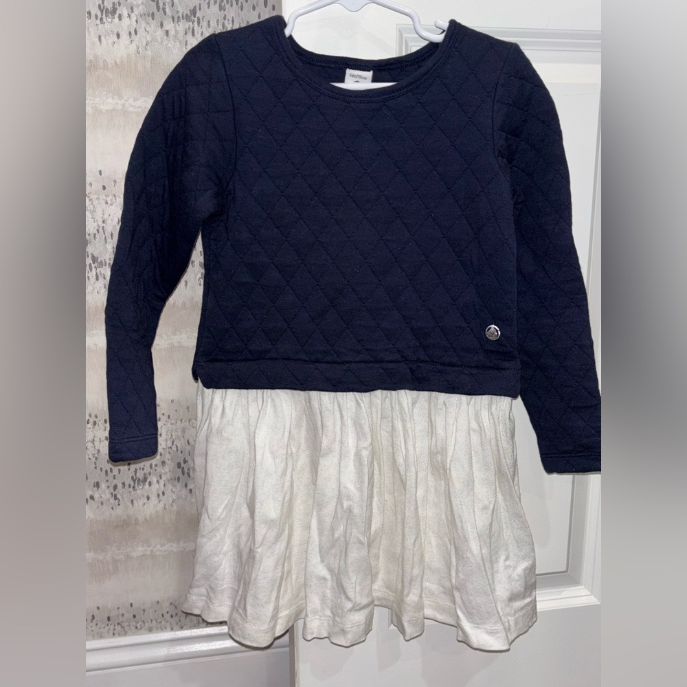 Petit Bateau Quilted Shimmer Dress Size 6